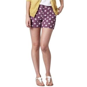 Boden US 4 Purple Polka Dot Shorts